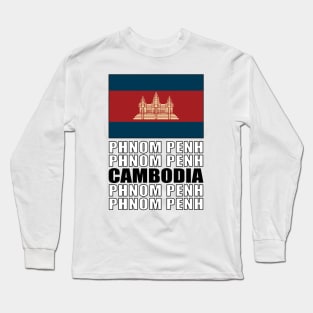 Flag of Cambodia Long Sleeve T-Shirt